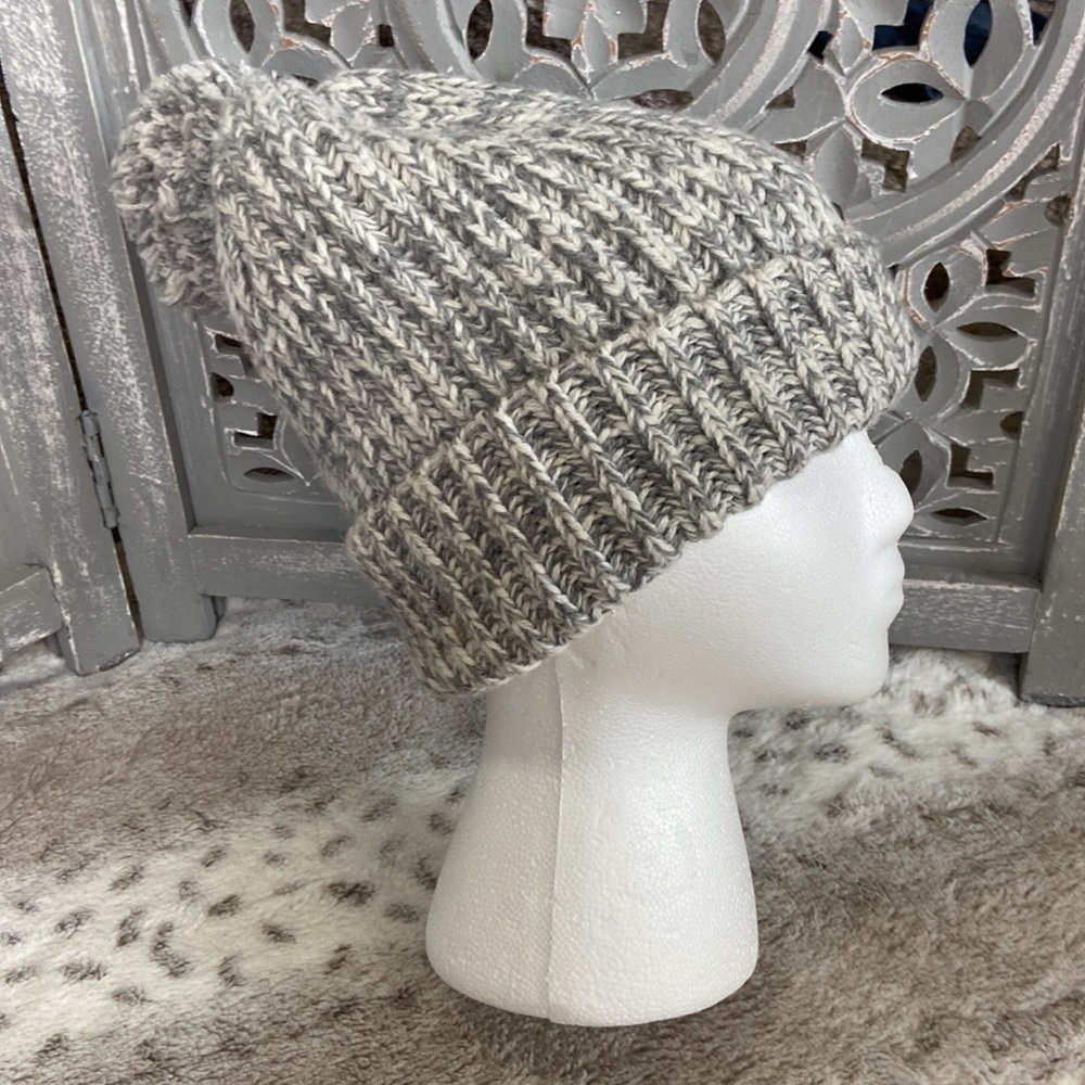 J.Crew knit beanie puff ball neutral feminine gorpcore preppy outdoor winter - Picture 6 of 10